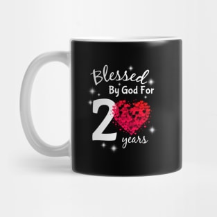 Blessed By God For 20 Love He 20Th Mug